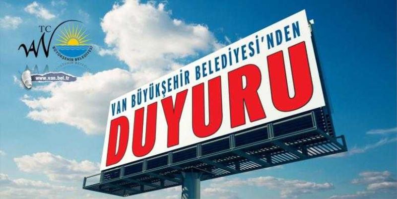 VAN BÜYÜKŞEHİR BELEDİYESİ 112 MEMUR ALACAK