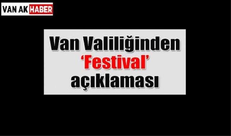 Van Valiliğinden 