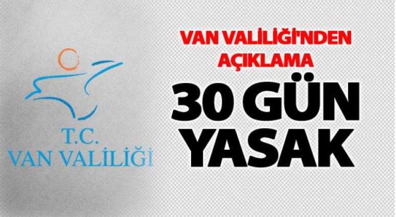 Van Valiliği Açıklaması