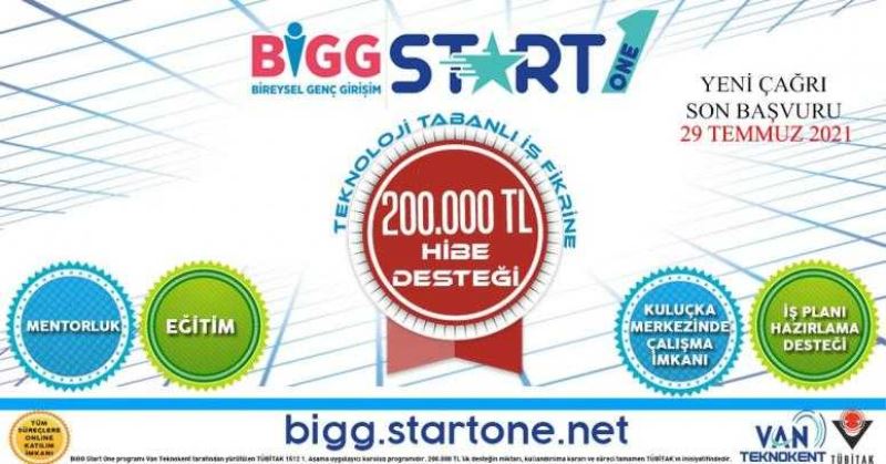 TÜBİTAK 1512 BİGG START ONE 2021 / 1. Çağrı Başvuruları Devam Ediyor